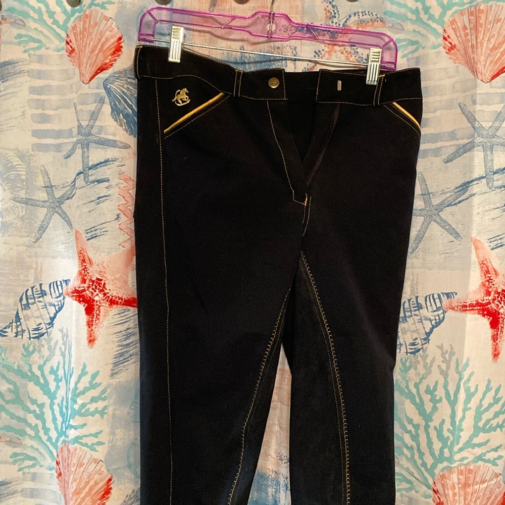 High Rise Piper Full Seat Suede Breeches 28R